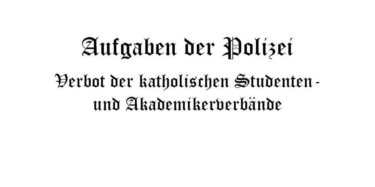 MKV gedenkt der zwangsweisen Auflösung durch die Nationalsozialisten vor 80 Jahren