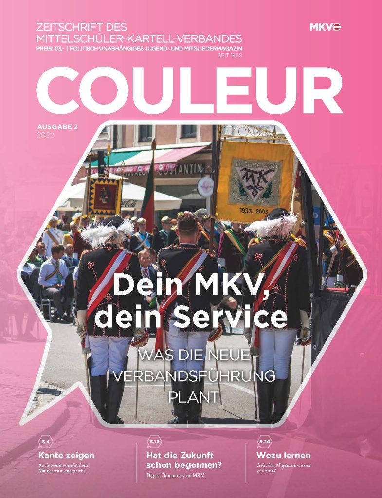 Couleur 2/22 – Dein MKV, dein Service – was die neue Verbandsführung plant