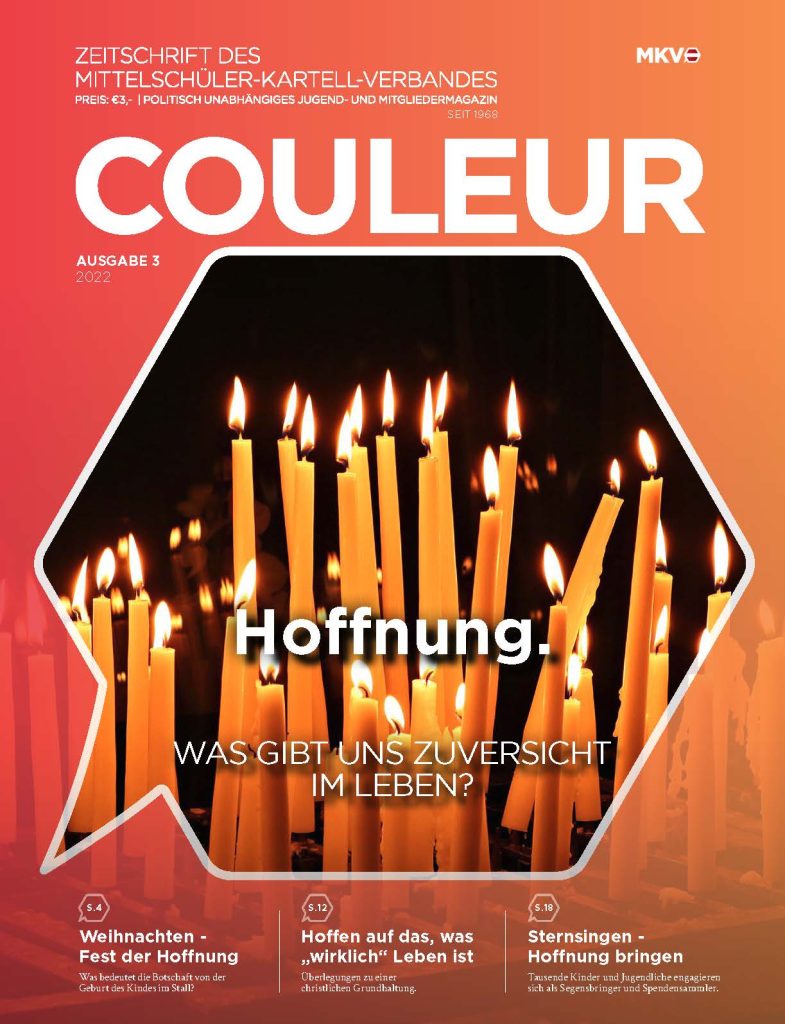 Couleur 3/22 – Hoffnung – Was gibt uns Zuversicht im Leben?