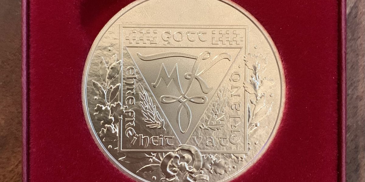 MKV-Medaille anlässlich 90 Jahre MKV