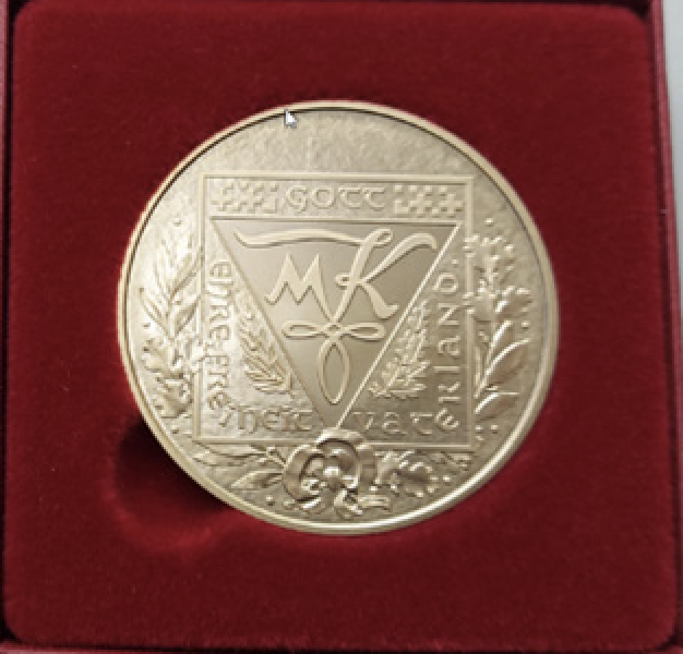 MKV-Medaille anlässlich 90 Jahre MKV