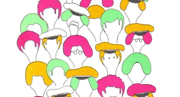 Cartoon - Kapperlträger in der Bevölkerung