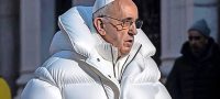 Fake: Papst im Mantel. © TWITTER/@GET_ZION“